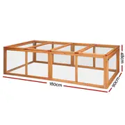 i.Pet Chicken Coop Rabbit Hutch 180cm Extra Large