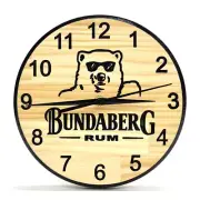 Bundaberg Bundy Rum - Timber Clock