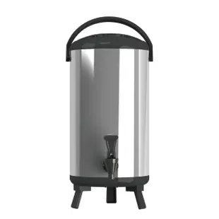 【渥思】日式不鏽鋼保溫保冷茶桶-12公升-質感黑(茶桶.保溫.不鏽鋼)