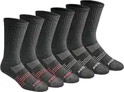 [Dickies] Men's Hydro-Cool Moisture Control Crew Socks, (6