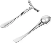 FRCOLOR 2pcs Face Roller Eye Roller for Puffy Eyes Eye Cream Facemasks Spatula Eye Cream Spatula Facial Roller Convenient Massage Stick Girl Ball Anti Wrinkle Zinc Alloy