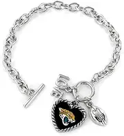 NFL Arizona Cardinals Charmed Love Football Bracelet