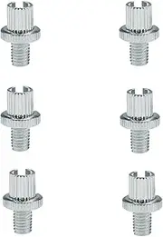 PRO BAT Clutch Brake Adjusting Nuts UNIVERSAL MOTORCYCLE M8 cable adjuster 8mm, Silver 6pcs