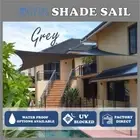 Waterproof Sun Shade Sail Square Triangle Rectangle Grey Patio Canopy Shadecloth