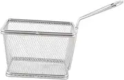 Generic Basket Cooking Strainer Portable Fryer Air Fryer Oven Home Fryer Fries Air Fryer Tray Kitchen Strainer Frying Net French Fry Pan Wire Mesh Fruit Strainer Silver Stainless Steel