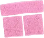 [Totority] Comfortable Fitness Headband and Wristbands Sweat Absorbing Sports Accessories for Yoga Basketball Volleyball Running for Men and Women