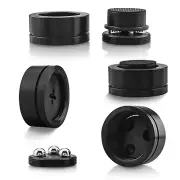 4PCS Adjustable Isolation Stand Feet Ceramic Beads Speaker Balck Spikes Base Pad