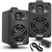 USA Bluetooth Indoor Outdoor Speakers Pair - 200 Watt Dual Waterproof 3.5”