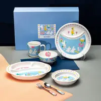 在飛比找ETMall東森購物網優惠-姆明Moomin陶瓷碗分格盤分隔盤圓盤餐盤馬克杯叉勺兒童餐具