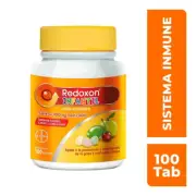 REDOXON INFANTIL 100 TABLETAS MASTICABLES SABOR CEREZA, LIMON Y LIMA