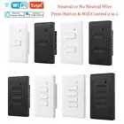 1/2/3/4 Gang WIFI & Button Wall Light Switch Smart Home Support Google/Alexa AU
