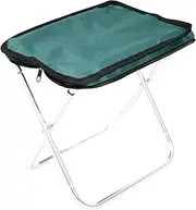 harayaa Portable Folding Stool,Camping Stool,Lightweight with Carry Bag Collapsible Stool,Foot Rest Stool for Outdoor Living Travel, Green