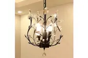Crystal Chandeliers Lighting, 3 Light, Vintage