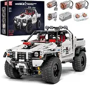 Mould King 18005 Off Road Vehicle Pickup Truck SUV Building Set,Remote Control Car Model Block Kit MOC, STEM Gift Toy to Build for Boys Girls Aged 8+ 2013pcs