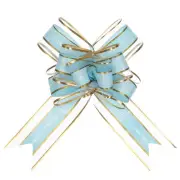 20pcs 9" Large Pull Bow Love You Gift Wrapping Bows Ribbon Organza Light Blue
