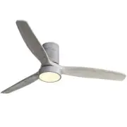 PUDO 52 in. Integrated LED Indoor Gray Ceiling Fan Lighting with Timer