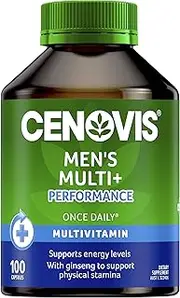 Cenovis Once Daily Men's Multi + Performance Capsules - Multivitamin for Men - Supports Physical Stamina, 100 Capcules