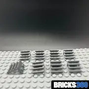 Lego New x8 Dark Gray Ladder 1x2x2 Brick Slot Bricks 90 Degree Part 4175