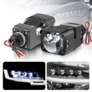 2x 2'' Bi-LED Projector Lens+Bracket Mini Headlight Hi-Lo Beam 6000K Retrofit
