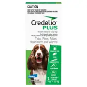 Credelio Plus Chewable Tablets For Large Dogs 11-22kg - 6pk Red