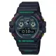 【CASIO 卡西歐】G-SHOCK X FACETASM聯名款 三眼顯示 黑X綠X紅_DW-5900FA-1DR_46.8mm