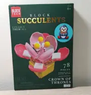 *FREE SHIP* CROWN of THRONES Block Succulents Botanical Block Tech Set "LEGO"