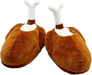[Tadill] Thanksgiving Turkey Legs Plush Slippers Animal Chicken House Slippers for Party