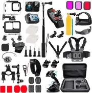 Action Camera Accessories Kit,Includes Waterproof Housing &Silicone Case, Gopro