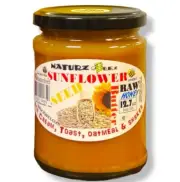 RAW HONEY & SUNFLOWER SEED BUTTER 12.7oz 360g 100% PURE RAW LINDEN HONEY