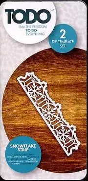 TODO Die Template set SNOWFLAKE STRIP Christmas