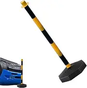 Traffic Warning Column - Safety Barrier | Construction Barrier | Reflective Traffic Warning Column for Parking Lots, Movable Traffic Warning Column for Roadworks - Adjustable Traffic Warning Column