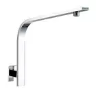 Gooseneck Shower Arm Brass Square Wall Mount Chrome G1/2" For Shower Head Bath