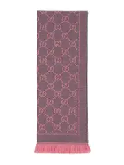 Gucci GG Jacquard Knitted Scarf