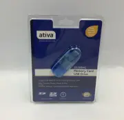 Ativa Memory Stick Duo Memory Card USB Drive #838-745 New in Sealed Packaging