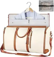 [Generic] Clothes Duffel Bag - Women's Travel Bag, Foldable Sports Travel Bag with Shoe Compartment, Weekender Duffel Bag with Shoe Pouch