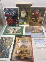90’s Vintage 13 Christmas Card Assortment Hallmark Burgoyne Portal Pub Avanti