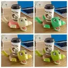 Automatic Eye Opening Turtle Shaped Cup Mat Animal Drinks Placemat Restaurants