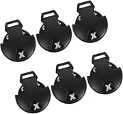 Parliky 6pcs Golf Number Plate Golfing Stroke Counter Portable Scoring Device Portable Golfing Counter Golf Score Counter Golf Accessories for Men Counter for Golf Number Tag Plastic Black