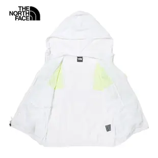 【The North Face】TNF 風衣外套 防風防曬 可收納 W 78 UPF WIND JACKET - AP 女款 白綠(NF0A5JXIIUE)