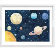 POTTERY BARN KIDS Minted Solar System Wall Art - 14x11