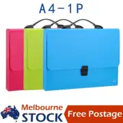 Deli A4 Document Case PP File Organiser Folder Storage Booklet Holder for Office