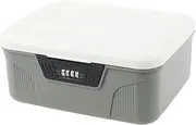 [AwObEpl] Lockable Storage Container Plastic Lockable Storage Box 4 Digit Password Storage Organizer High Security Lockable Storage Bin Sturdy Lockable Storage Bin for Home (Small: 26×22.5×12cm)
