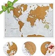 Scratch the World® Travel Map - Scratch Off World Map Poster - A2-59 x 42 cm - Maps International - 50 years + of Map Making