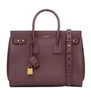 SAC DE JOUR IN SUPPLE GRAINED LEATHER - SMALL One size Red Cabernet Sauvignon