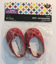 New Doll Shoes, Red Sparkle Shoes Fits 18” Dolls tree house studio