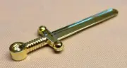 *NEW* Lego Sword Gold Chrome Kings Sword Minifig Castle Knights Figs x 1 piece