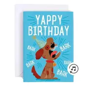 Music Endless Sound Card Funny Dog Square Prank Greeting Card Paper Dog Music Greeting Card As Shown