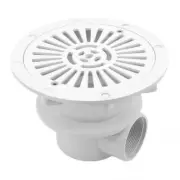 Efficient Water Flows Pool Drain Grate Removable ABS Cover Prevents Clogs