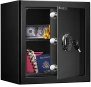 WASJOYE Security Home Safe, Cabinet Fireproof Safe Box with Digital Keypad Safet