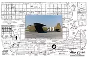 Model Airplane Plans (FF-RC): Waco CG-4A WW-II 96" Wingspan Unpowered Glider